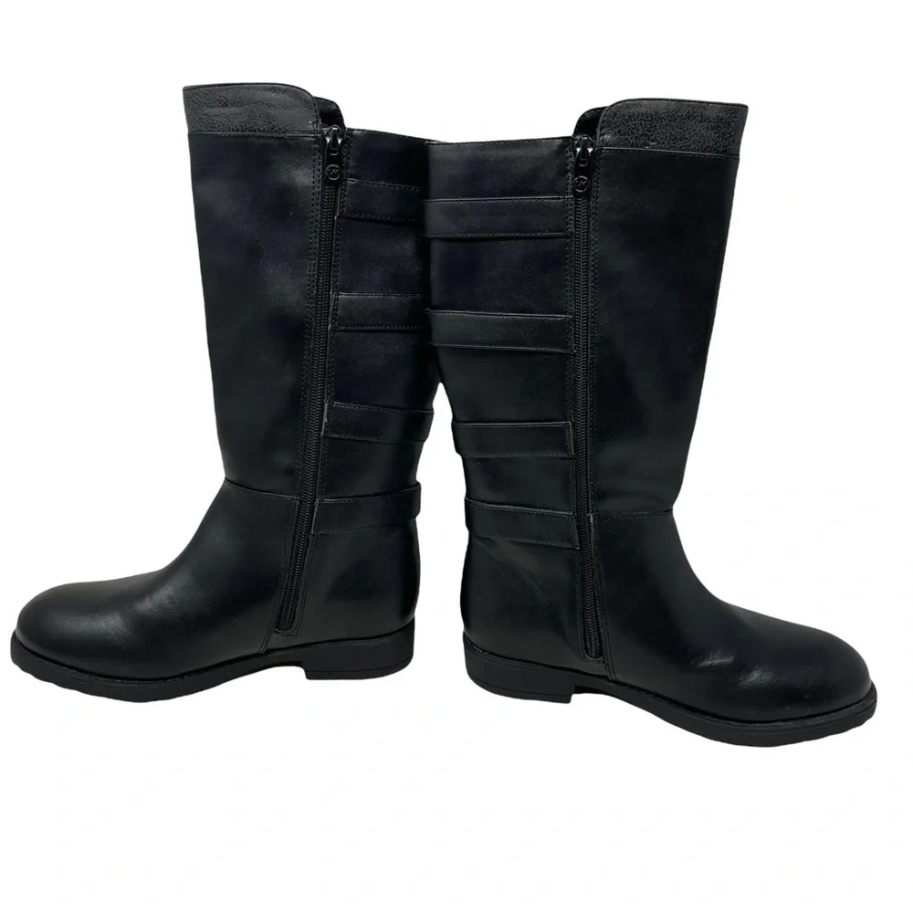 Michael kors Dhalia Reece buckle black boots‎ size 4 (girls)